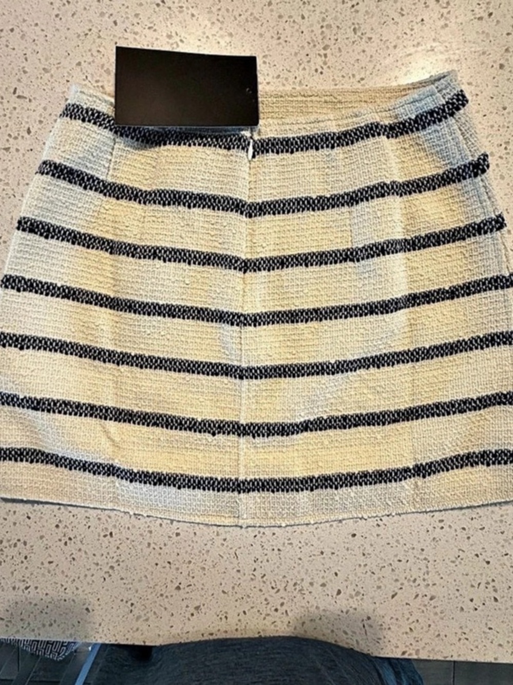Tuckernuck Naya Stripe Tweed Mini Skirt Striped Tweed Mini Skirt in Cream &